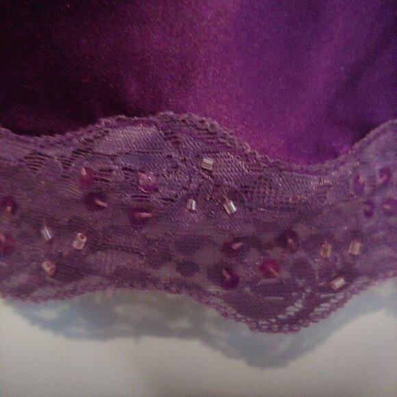 Magazine Clothing Co. Purple Fairy Goth Grunge Whimsy Y2K Baby Boll Satin Top S - Picture 6 of 12